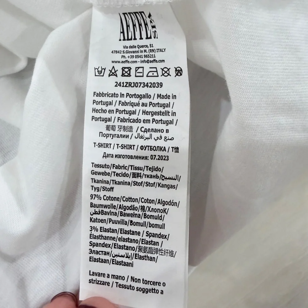 Moschino Couture White Double Smiley Short Sleeve T-Shirt - Picture 8 of 9